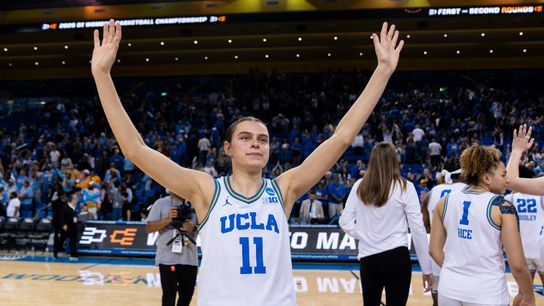 Natty champ Gabriela Jaquez’s mic-drop moment of the day for the Bruins taken at Mortgage Matchup Center (UCLA)