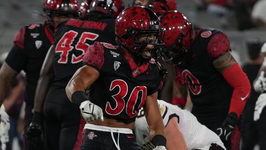 TST Images: SDSU defeat TXST 31-29, at Snapdragon Stadium taken Snapdragon Stadium (SDSU Aztecs). Photo by Aaron Brenner – The Sporting Tribune