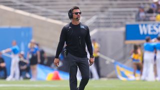 Bob Chesney got everything he wanted out of UCLA's spring game taken at Rose Bowl (UCLA). Photo by Darwin Walker - The Sporting Tribune