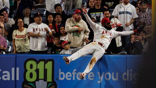 Jo Adell scores hat trick of home run robberies in win over Mariners taken Angel Stadium (Los Angeles Angels). Photo by Steven Park - The Sporting Tribune