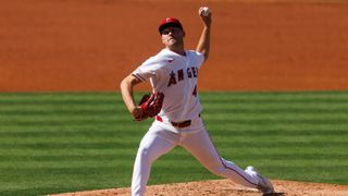Reid Detmers hits new career-high in Angels' walk-off win taken at Angel Stadium (Los Angeles Angels). Photo by Ric Tapia - The Sporting Tribune