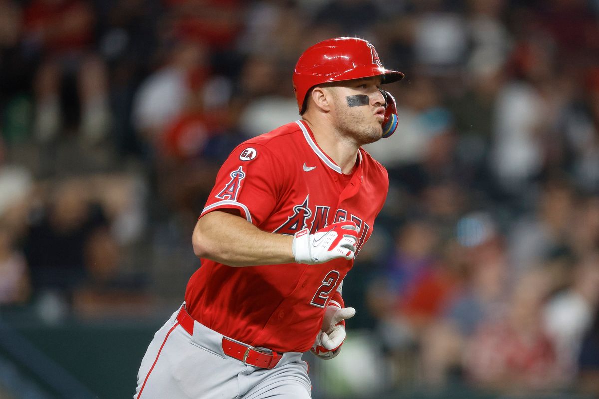 Mike Trout #27 of the Los Angeles Angels rounds the bases on a home run against the Arizona Diamondbacks at Chase Field on June 16, 2026 in Phoenix, Arizona. Mike Trout #27 of the Los Angeles Angels rounds the bases on a home run against the Arizona Diamondbacks at Chase Field on June 16, 2026 in Phoenix, Arizona.