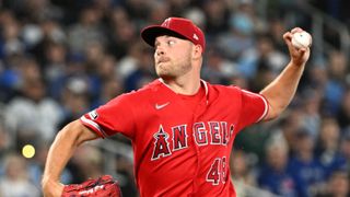 Angels blanked behind Detmers' control issues taken at Rogers Centre (Los Angeles Angels). Photo by Dan Hamilton-Imagn Images