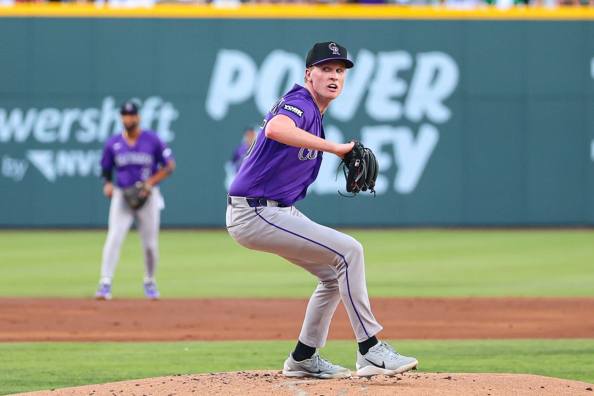 Colorado Rockies LHP Sean Sullivan (45) makes his MLB Debut against the Athletics on Friday June 12, 2026, at the Las Vegas Ballpark in Las Vegas, Nevada. Colorado Rockies LHP Sean Sullivan (45) makes his MLB Debut against the Athletics on Friday June 12, 2026, at the Las Vegas Ballpark in Las Vegas, Nevada.