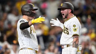 Merrill continues to mash, Mize’s quality start help Padres take opener vs Brewers taken at Petco Park (San Diego Padres). Photo by Denis Poroy - Imagn Images