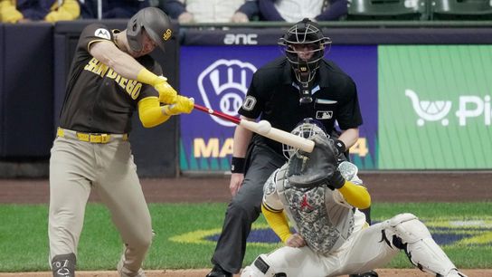 Gavin's late three-run home run powers Padres past Brewers taken at American Family Field (San Diego Padres)