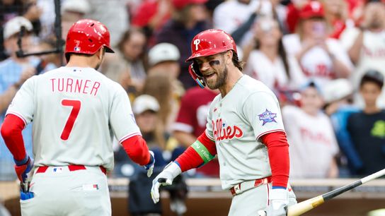 Padres drop third straight despite Machado, Laureano homers against Phillies taken at Petco Park (San Diego Padres)