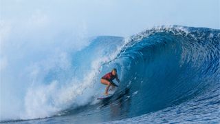 Built for the barrel: Erin Brooks’ fearless journey to the top taken in Tavarua Island, Fiji (Surfing). Photo by World Surf League / Matt Dunbar