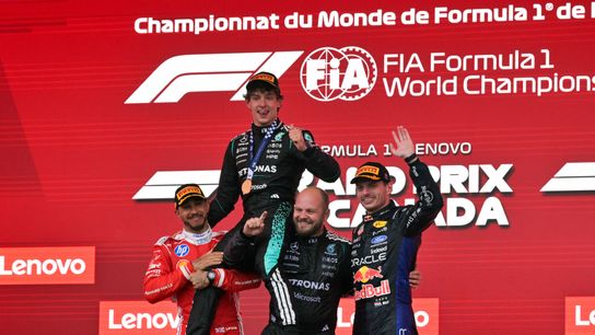 Antonelli wins Canadian Grand Prix as Russell DNF's. Photo by Eric Bolte-Imagn Images