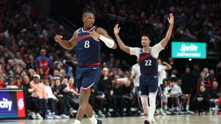 Clippers fall to Trail Blazers, take massive gut punch in Play-In race taken at Moda Center (Los Angeles Clippers). Photo by Jaime Valdez-Imagn Images