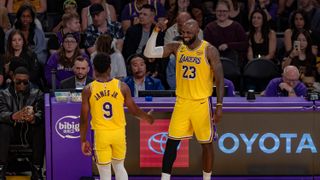 Luka-less Lakers overpower Wizards behind James' triple-double taken at Crypto.com Arena (Los Angeles Lakers). Photo by Jessica Cryderman - The Sporting Tribune