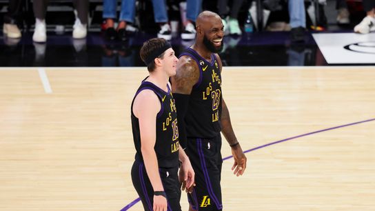 Lakers’ late-season test without Luka Dončić and Austin Reaves taken in Los Angeles (Los Angeles Lakers). Photo by Gary A. Vasquez-Imagn Images