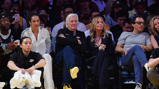 Lakers announce multiyear partnership with Daiso taken in Los Angeles. Photo by Gary A. Vasquez-Imagn Images
