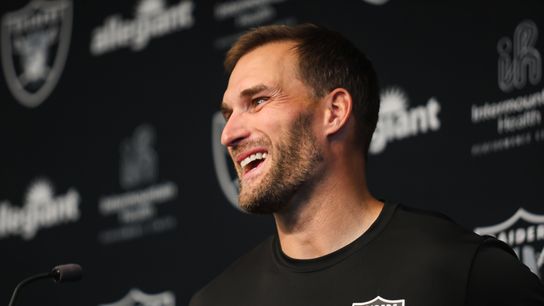 Kirk Cousins introduced as Raiders’ new quarterback, embraces leadership role in Las Vegas taken at Intermountain Health Performance Center. Photo by DJ Cabanlong - The Sporting Tribune 
