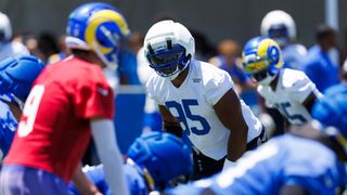 After a trip to Australia, Rams DE Myles Garrett's next destination is the injured reserve taken at Rams Village (Los Angeles Rams). Photo by Ric Tapia - The Sporting Tribune