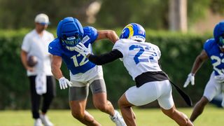 Rams secondary looking to make  a huge jump forward with great play during camp taken at Rams' Practice Facility (Los Angeles Rams). Photo by Jessica Cryderman - The Sporting Tribune