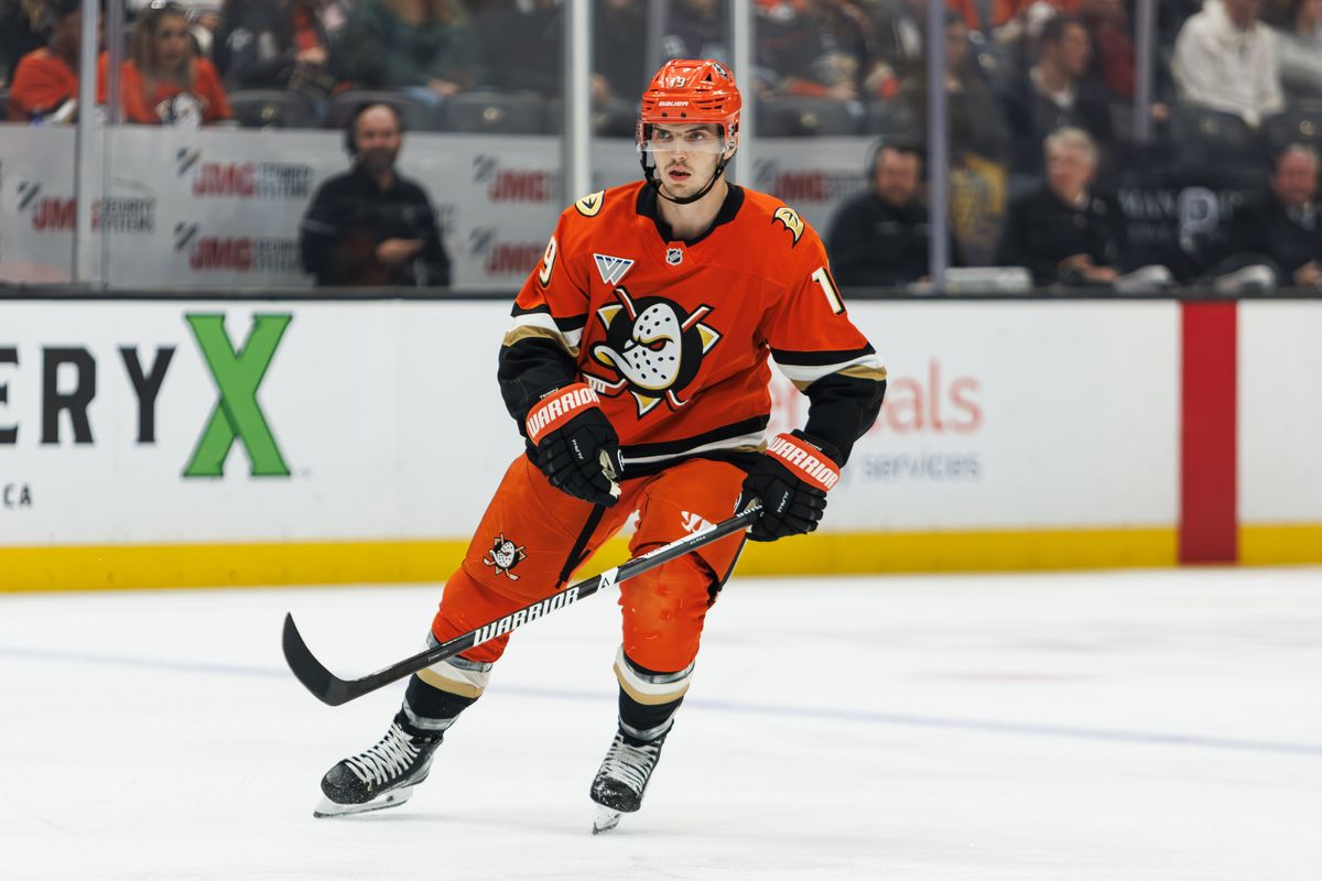 Anaheim Ducks right wing Troy Terry (19) skates during an NHL hockey game against the Nashville Predators, Tuesday April 7, 2026 in Anaheim, Calif. Anaheim Ducks right wing Troy Terry (19) skates during an NHL hockey game against the Nashville Predators, Tuesday April 7, 2026 in Anaheim, Calif.
