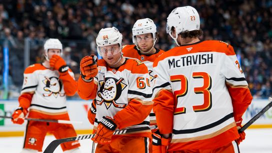 Mikael Granlund hat trick OT-winner caps another Ducks comeback in Calgary taken at Scotiabank Saddledome (Anaheim Ducks)