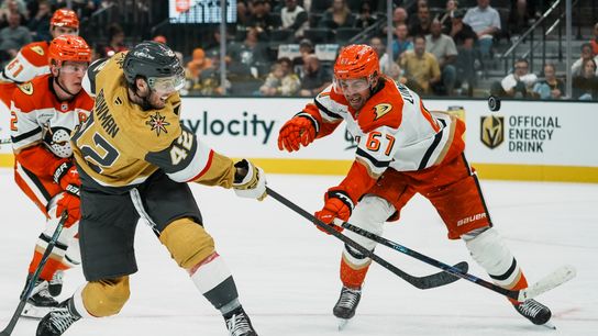 Knights unable to come all the way back against Ducks taken at T-Mobile Arena (Vegas Golden Knights)