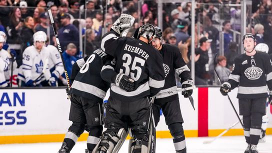 KIngs break overtime record, get critical win over Maple Leafs taken at Crypto.com Arena (Los Angeles Kings). Photo by Jessica Cryderman - The Sporting Tribune