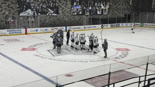 Kings practice ahead of Rookie Faceoff taken at Toyota Sports Performance Center (Los Angeles Kings). Photo by Alex Hutton - The Sporting Tribune