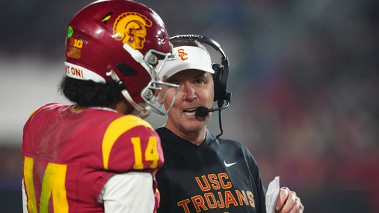 Trojan Camp: Jayden Maiava discusses young playmakers, limiting turnovers, and more taken at Bloom Football Performance Center (USC)