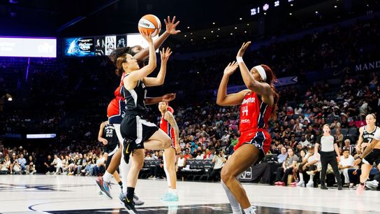 Pleasant surprise for Aces officially selected to play in FIBA World Cup taken in Las Vegas (Las Vegas Aces). Photo by Paige Kuwata-The Sporting Tribune