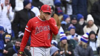 Kikuchi takes step back as Angels drop series to Cubs taken Wrigley Field (Los Angeles Angels). Photo by Matt Marton-Imagn Images