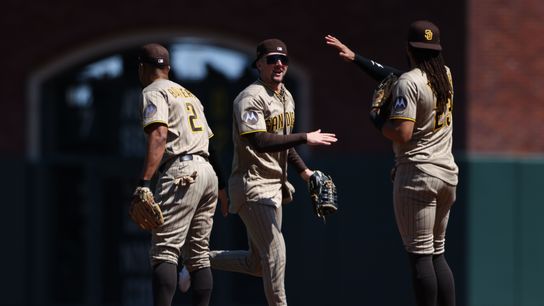 Late offense lifts Padres to series win over Giants taken at Oracle Park (San Diego Padres)