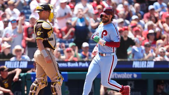 Padres skid continues as Phillies complete season-series sweep taken at Citizens Bank Park (San Diego Padres). Photo by Bill Streicher-Imagn Images