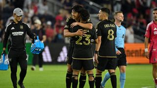 Son Heung-min was the missing piece for LAFC taken at Energizer Park (LAFC). Photo by Joe Puetz-Imagn Images