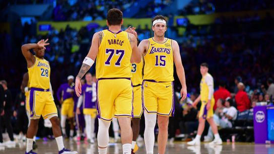 Lakers face late-season test without Luka Dončić and Austin Reaves taken in Los Angeles (Los Angeles Lakers)