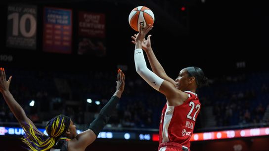 Wilson drops 45 in Aces' last game in Connecticut  taken at Mohegan Sun Arena (Las Vegas Aces)