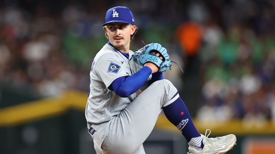 Los Angeles Dodgers pitcher Justin Wrobleski (70) throws a pitch against the Arizona Diamondbacks during the first inning at Chase Field. 