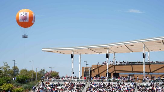 Fans watch the USMNT during a training session in Irvine, California, on June 8, 2026, as the squad continues preparations for upcoming World Cup. Fans watch the USMNT during a training session in Irvine, California, on June 8, 2026, as the squad continues preparations for upcoming World Cup.