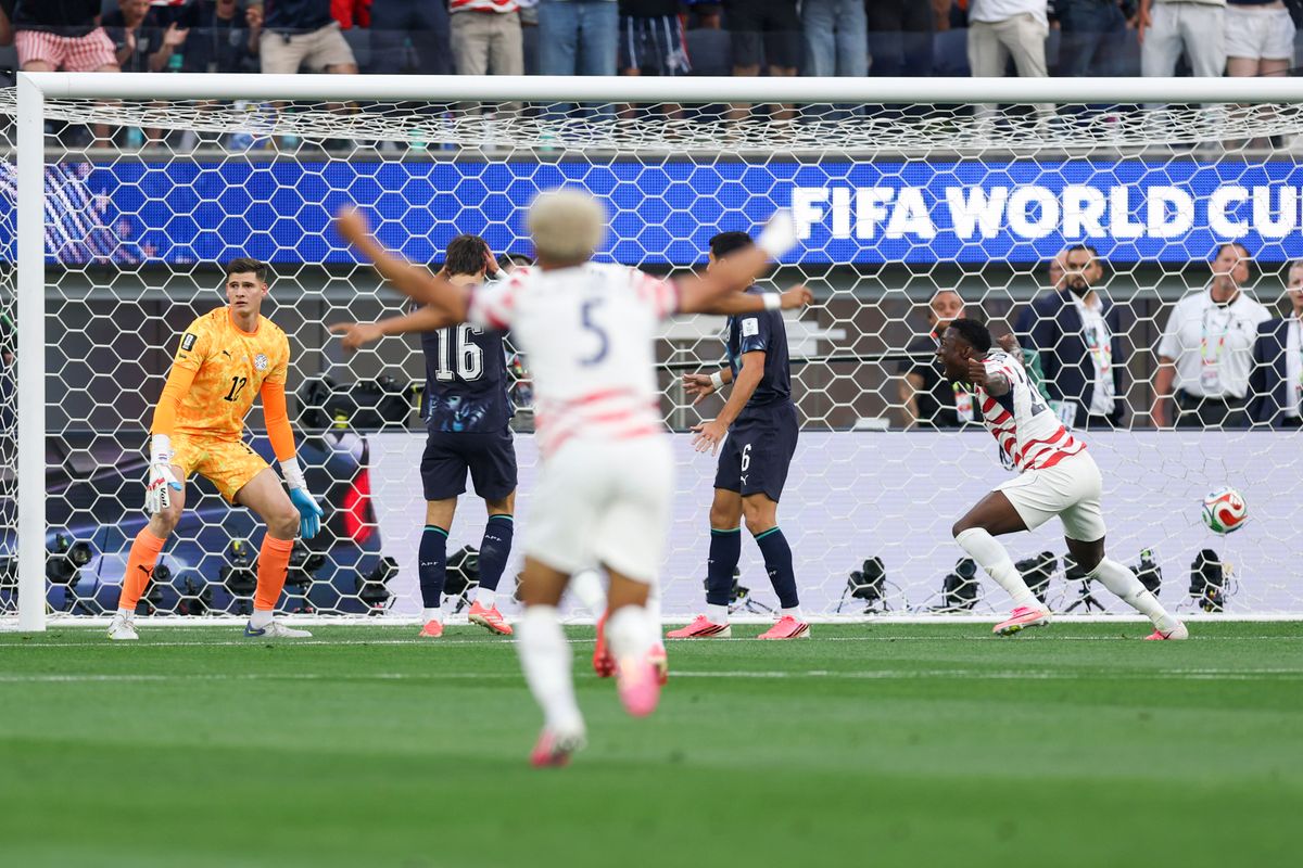 Folarin Balogun #20 of United States celebrates a goal during a 2026 FIFA World Cup match against Paraguay, Friday June 12, 2026 in Inglewood, Calif. Folarin Balogun #20 of United States celebrates a goal during a 2026 FIFA World Cup match against Paraguay, Friday June 12, 2026 in Inglewood, Calif.