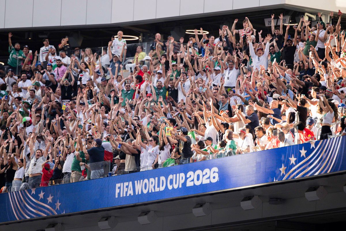 Fans do the wave at SoFi Stadium during a 2026 FIFA World Cup match between Iran and New Zealand, Monday June 15, 2026 in Inglewood, Calif. Fans do the wave at SoFi Stadium during a 2026 FIFA World Cup match between Iran and New Zealand, Monday June 15, 2026 in Inglewood, Calif.