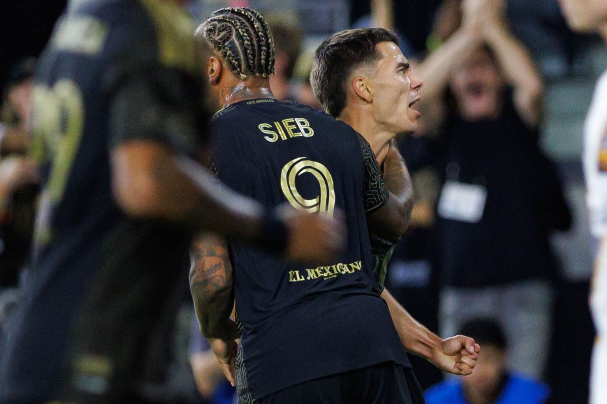Leo Walta #81 of LAFC celebrates after scoring a goal during an MLS regular season match against LA Galaxy on October 25, 2026 at BMO Stadium in Los Angeles, California.