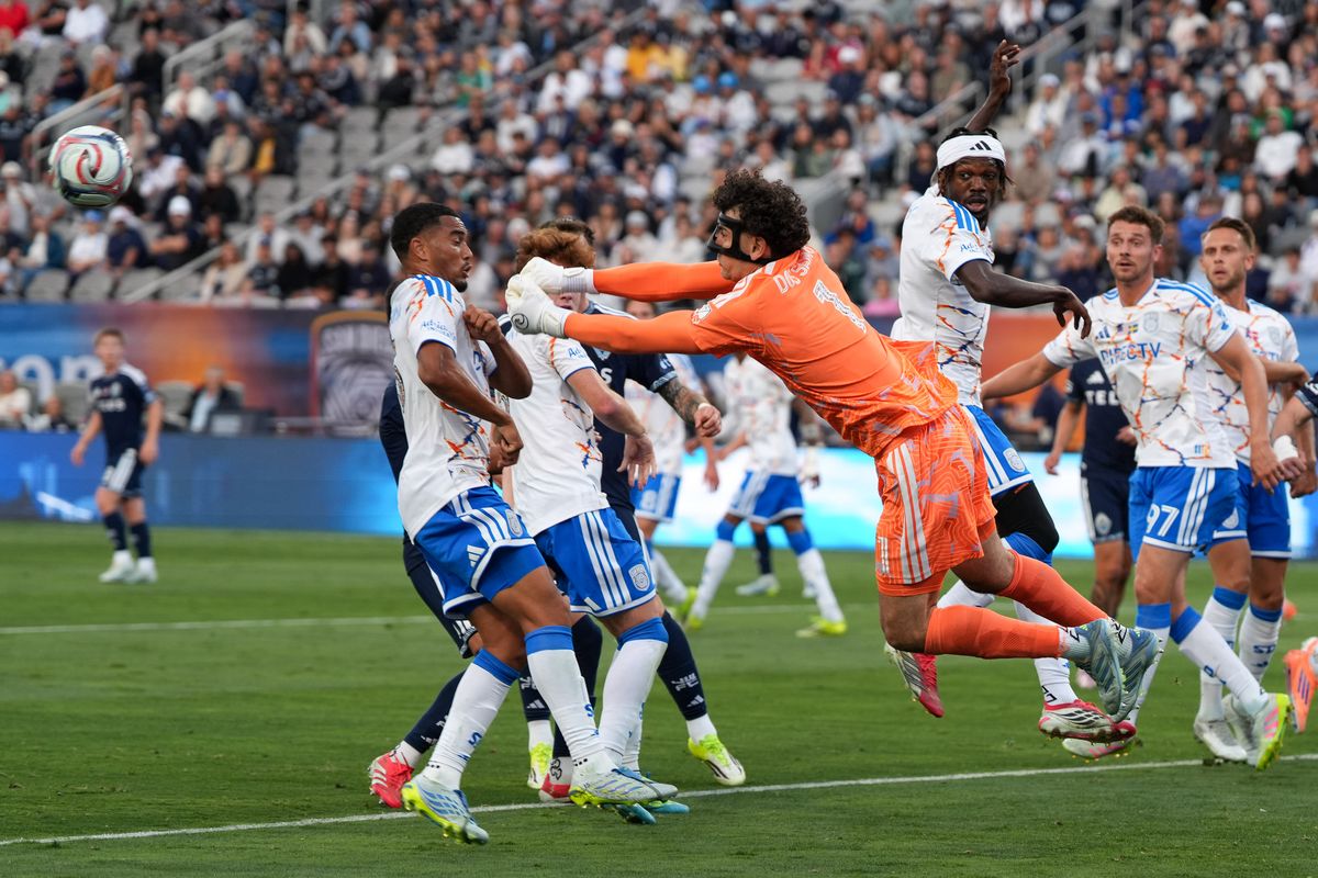 San Diego FC goalkeeper Carlos dos Santos (1) punches the ball during an MLS soccer game against the Vancouver Whitecaps, Saturday May 23, 2026 in San Diego, California. San Diego FC goalkeeper Carlos dos Santos (1) punches the ball during an MLS soccer game against the Vancouver Whitecaps, Saturday May 23, 2026 in San Diego, California.