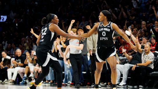 Young's season-high 32 points carry the Aces over the Mystics taken at Michelob ULTRA Arena (Las Vegas Aces)