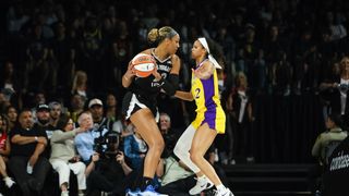 A'ja Wilson continues to stay on top top top taken at Crypto.com Arena (Las Vegas Aces). Photo by DJ Cabanlong- The Sporting Tribune 