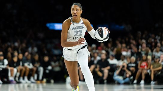 Wilson named Western Conference Player of the Week for 30th time taken in Las Vegas (Las Vegas Aces). Photo by DJ Cabanlong - The Sporting Tribune 