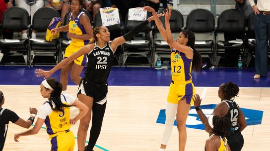 Sparks begin three-game home stand against Aces taken at Crypto.com Arena (Los Angeles Sparks)