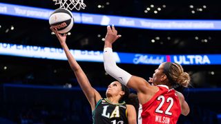 Sparks lose to Aces in ugly shooting night taken at Crypto.com Arena (Los Angeles Sparks). Photo by John Panganiban-The Sporting Tribune